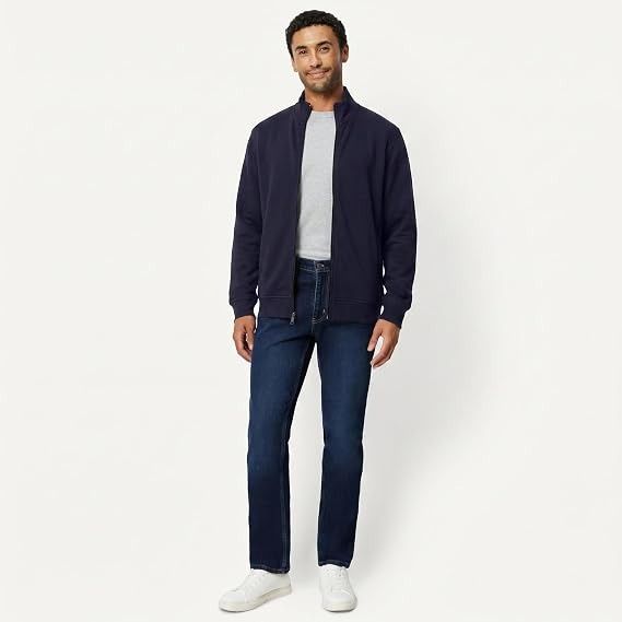 Navy Zip-Up Jacket image 2